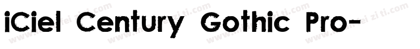 iCiel Century Gothic Pro字体转换
